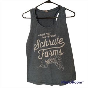 Schrute Farms The Office blue racerback tank